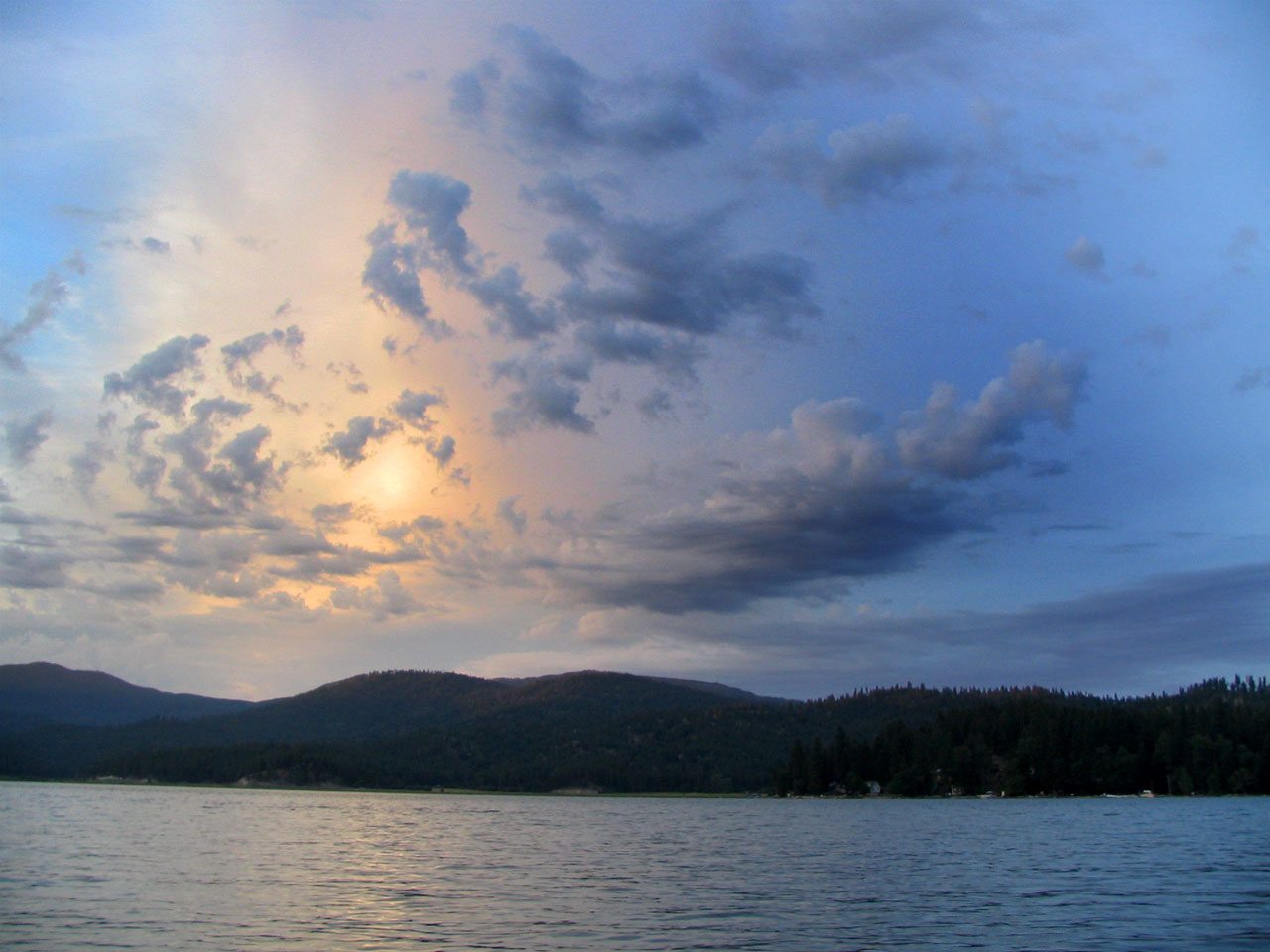 Newman Lake clouds 2